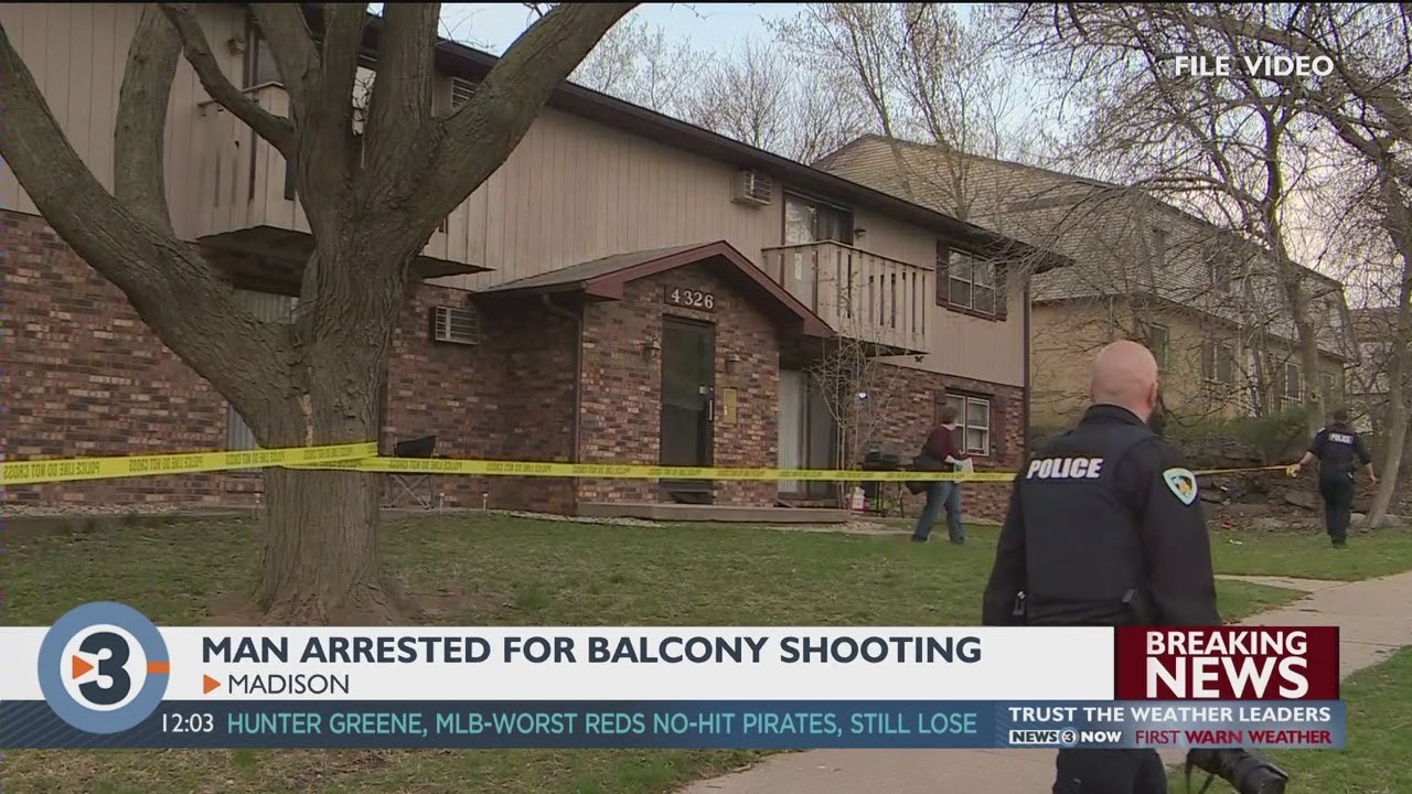 Madison police arrest suspect in east side balcony shooting - YouTube