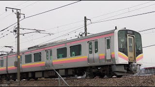 E129系B24+A19編成【4K】信越本線下り普通449M