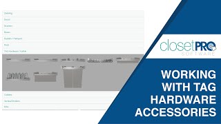 Working with TAG Hardware Engage Accessories