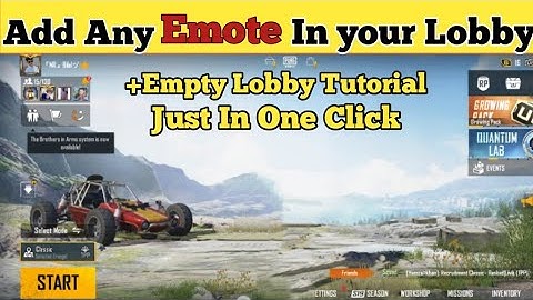 How To Add Any Emote In Your Lobby|empty lobby tutorial|Magic lobby editing|greenscreen emotes lobby