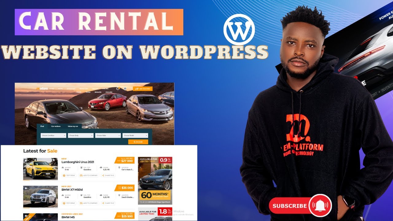 Create Your Own Car Rental site in Minutes Wordpress/Elementor