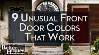 Unusual Front Door Colors That Work