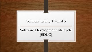 Software Development Life Cycle (SDLC)