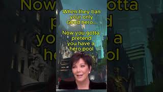 When they ban your only good hero 😭 #overwatch2  #gamingshorts