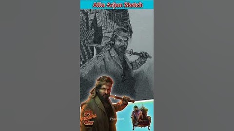 Allu Arjun ∆ PUSHPA The Rule ∆ Drawing | Sketch | Speed Art | #shorts #pushpa2 Movie | #sanwart