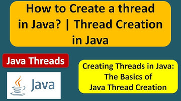 How to create a thread in Java? | Thread creation in Java | Java Threads