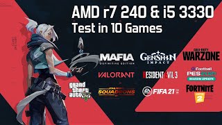 AMD R7 240 - i5 3330 in 2020 - Test in 10 Games