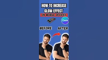 How to increase glow effect in Canva on mobile devices #canva #thumbnail #tutorial
