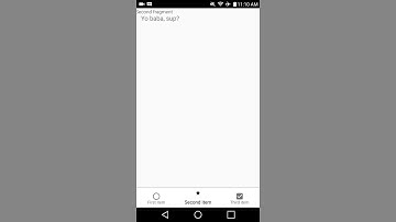 Sliding fragments and Bottombar Android