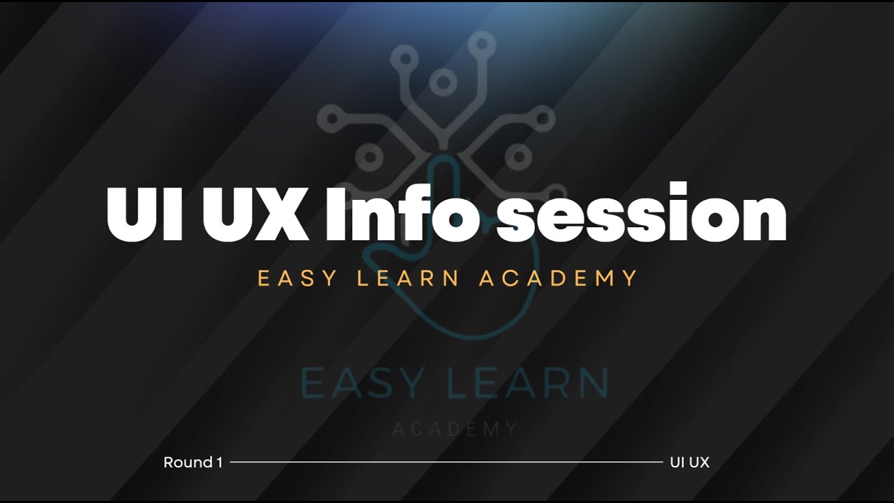 Intro session about UI UX Design in Easy Learn Academy - YouTube