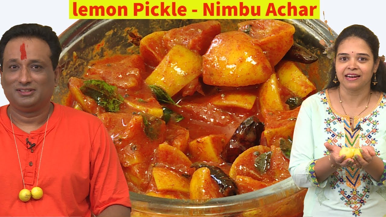 lemon Pickle - Nimbu Achar Instant Lemon Pickle Recipe - Homemade lemon pickle - Spicy Lemon Pickle | Vahchef - VahRehVah