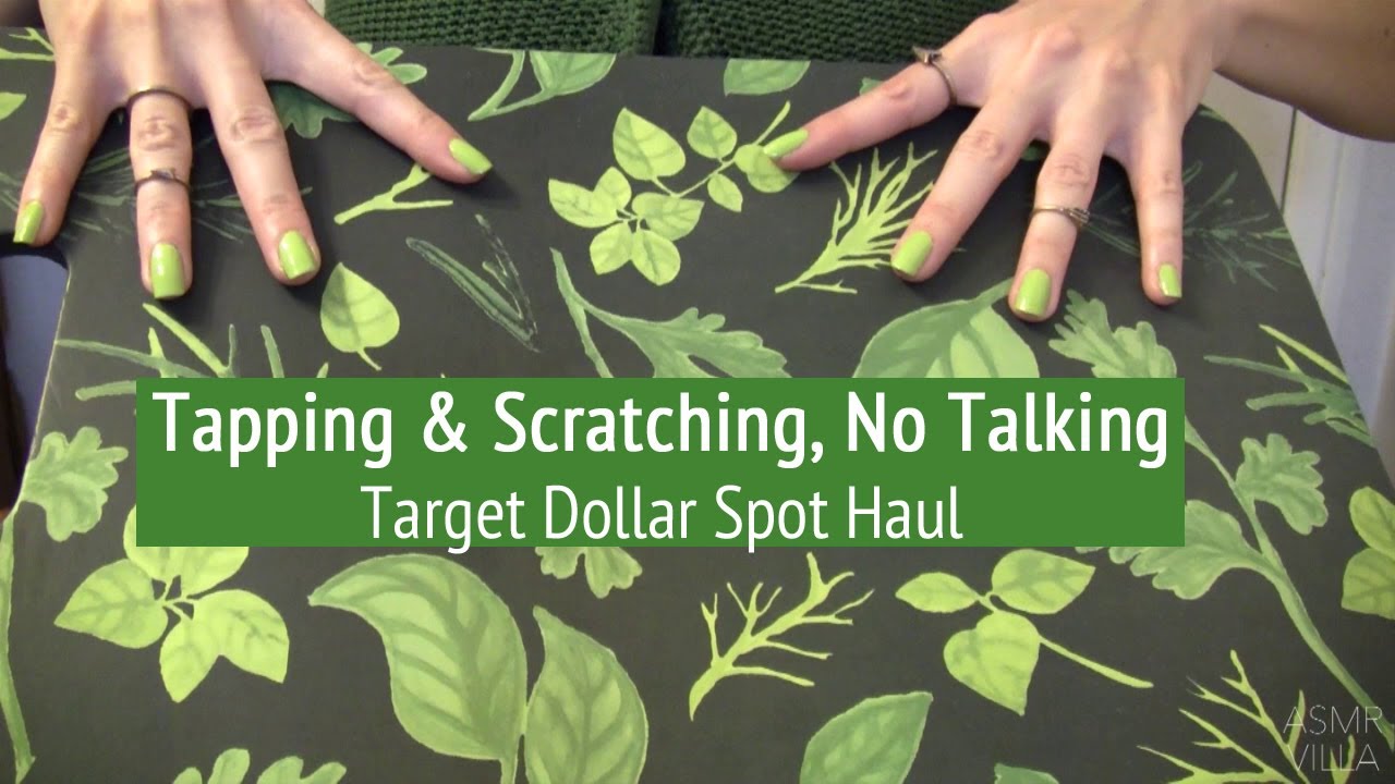 ASMR * Target Dollar Spot Haul * Tapping & Scratching * Fast Tapping * No Talking * ASMRVilla