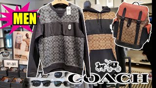 ✅️ MEN'S COACH OUTLET SHOP WITH ME | BACKPACKS WALLETS CLOTHING & MORE