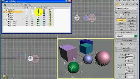 3DS Max - Organising Using Layers