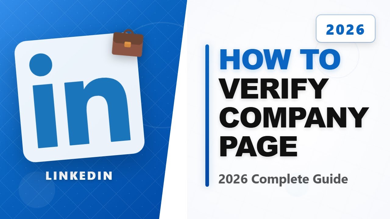 How to verify company page on LinkedIn in 2026 - YouTube