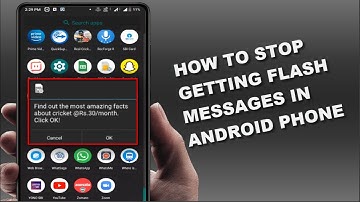 How to Turn off Flash Messages in Android Device