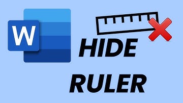 How To Hide The Ruler In Microsoft Word