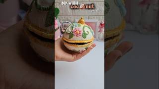 diy jewellery box 🥥✨️ #shorts #viralvideo #trending #diy #artshorts #coconutdiy