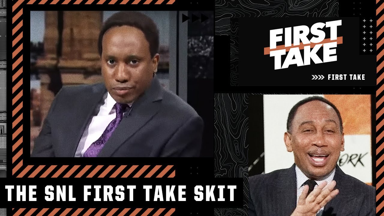 Stephen A. reacts to the SNL First Take skit ?