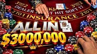 I WENT ALL IN $300,000 On ONE Blackjack Hand