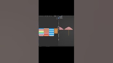 PS1 Beach Umbrella Model in Blender