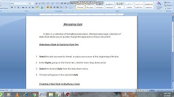 Word processing (Intermediate) (Managing styles)•| Lecture 8 |• Class 10 IT Basics