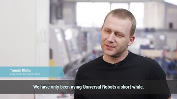 BAUMRUK & BAUMRUK s.r.o. - Loading of milling machine HAAS UMC750 with UR10 robot