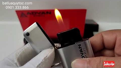 Bật lửa Nhật đẹp độc lạ siêu mỏng, sử dụng gas đá.