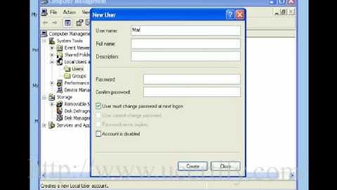 How to create a local user account in Windows XP- uCertify