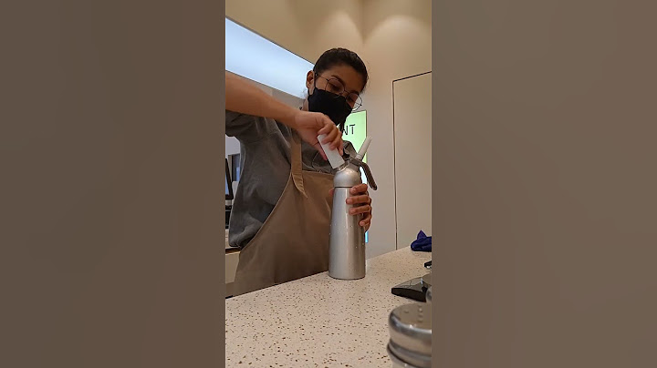 How to use whip cream dispenser. #barista #baristalife #coffee #whippedcream #charger