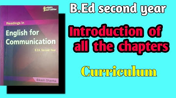 Introduction/ curriculum/ syllabus of English for communication, B.Ed second year #bed2ndyear /#TU