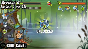 Swamp Attack - Gameplay Episode 5 level 1 to 12 levels are getting harder
