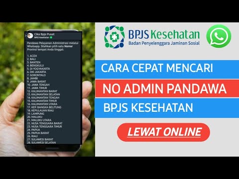 Nomor Admin Pandawa Bpjs