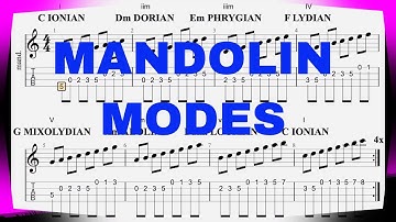 Mandolin: How To Play Modes in C Fast Tempo