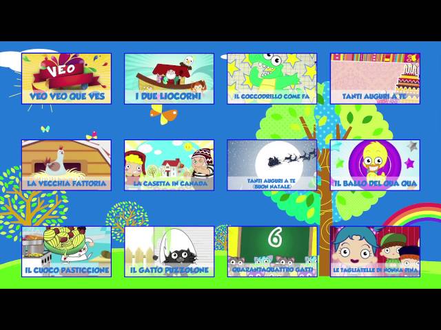 MENU VIDEO ANIMATI - Canzoni per bambini e bimbi piccoli class=