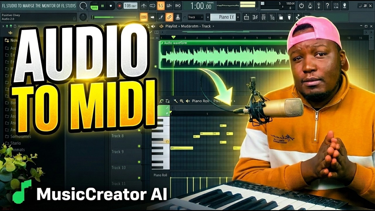 I Turned an AI Song into MIDI (FL Studio Afro House Tutorial) | MusicCreator AI