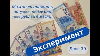 30  день эксперимента