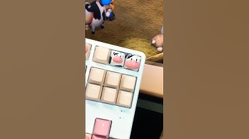 Cutest Cow & Calf Keycaps! 🐮 Artisan Keycaps Inspired by Harvest Moon 🌾 | Handmade & Adorable