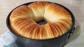 Wool Roll Bread | Easter Bread |NO MIXER | Incredibly delicious Soft and Fluffy Bread| خبز لفة الصوف