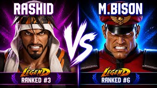 SF6 • Rashid vs M. Bison | High Level Gameplay PS5