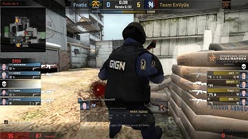 DreamHack Open Cluj-Napoca 2015-Cuarter Final #ENVYUS-FNATIC 3st-MAP "Cache"