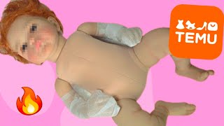 Reborn Baby Doll Unboxing TEMU Redhead Beauty