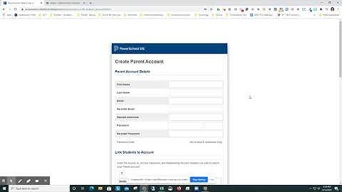 Creating a PowerSchool Parent Account