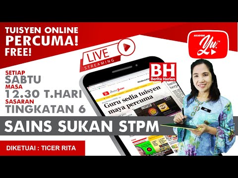 SAINS SUKAN STPM SEM 2, ULANG KAJI SEMESTER 2 (SIRI 10) OLEH TICER RITA #32