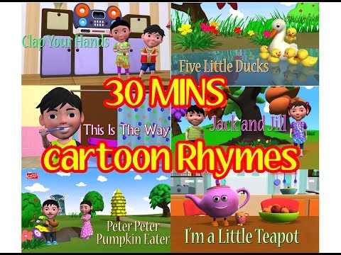 Five Little Ducks Clap Your Hands Early To Bed Collection Of Youtube Cartoon Nursery Rhymes 