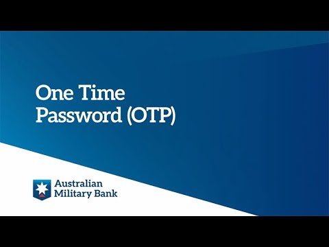 वन टाइम पासवर्ड (OTP)