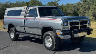 1992 Dodge W250 4x4 - 12V Cummins Turbo Diesel - 1st Generation RAM 250