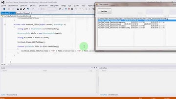 DirectoryInfo class in C#
