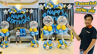 Trang trí sinh nhật tại nhà đơn giản - easy and beautiful birthday decoration at home