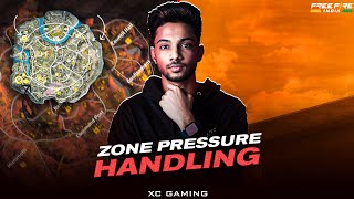 Zone Pressure Handling | Last Zone Defending Tips | End Zone Game Combat | Free Fire esp| Xc Gaming